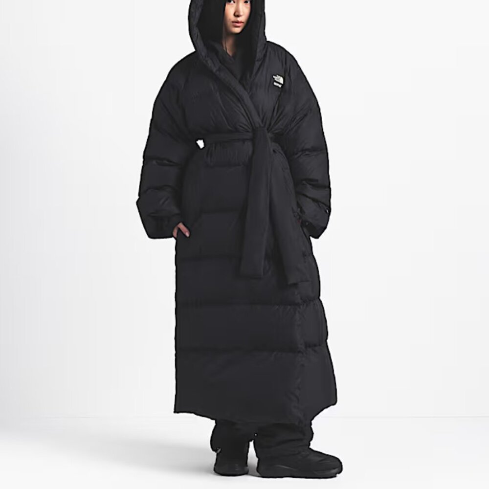 NWT - The North Face X SKIMS Women's Nuptse Wrap Parka (onyx)